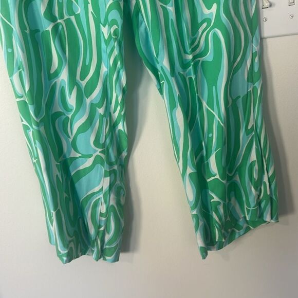 Lilly Pulitzer Cambridge Groovy Wide Leg Pants L - Picture 3 of 8